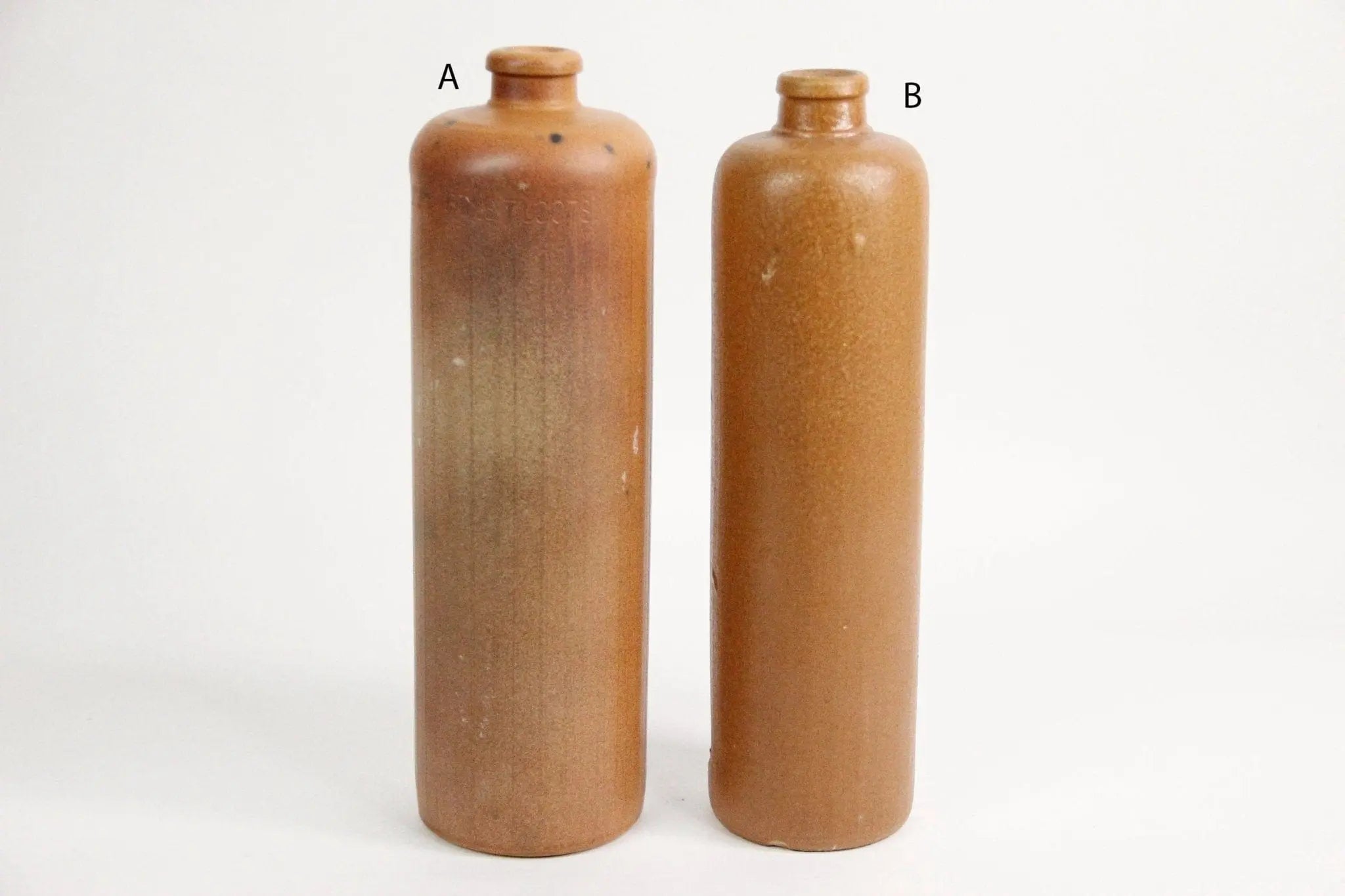 Antique Stoneware Bottle | Large Umber Vessel France - Debra Hall Lifestyle