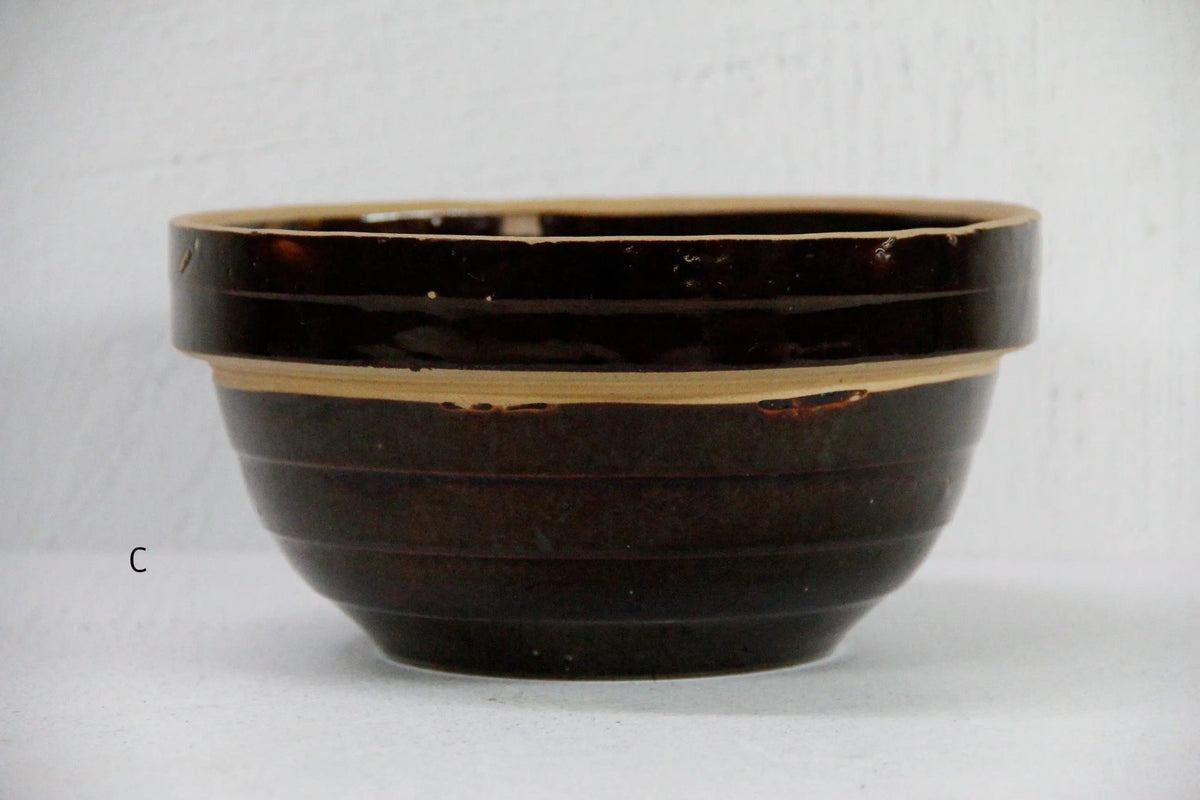 Antique Stoneware Bowl | Kitchen Mixing Bowl Assorted - Debra Hall Lifestyle
