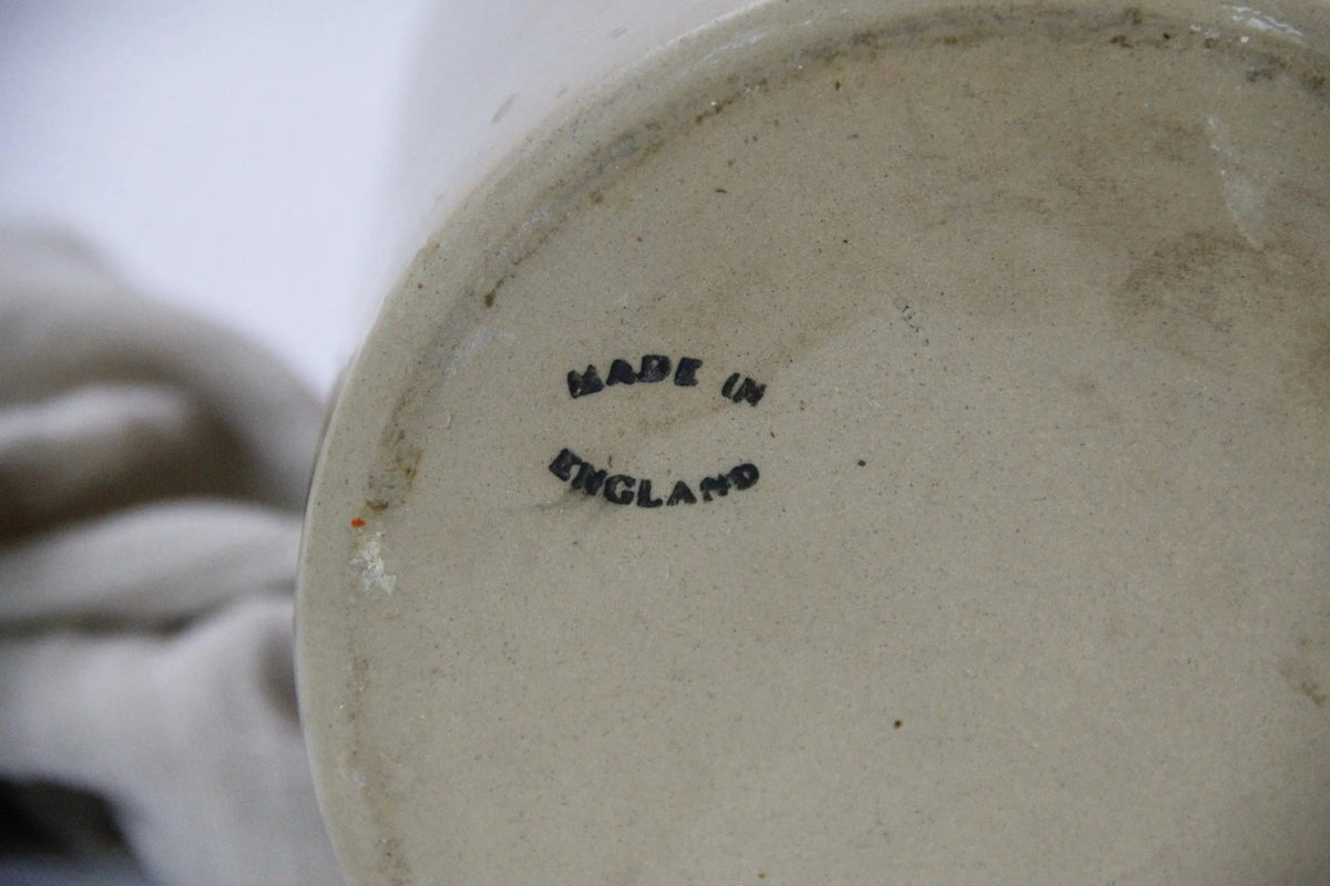 Antique Stoneware Canning Jar-English Preserves Crock - Debra Hall Lifestyle