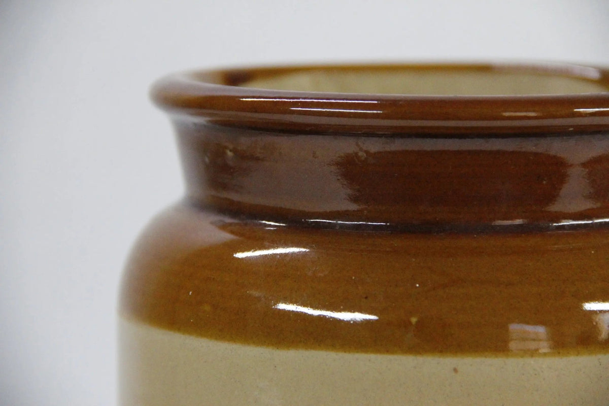 Antique Stoneware Canning Jar-English Preserves Crock - Debra Hall Lifestyle
