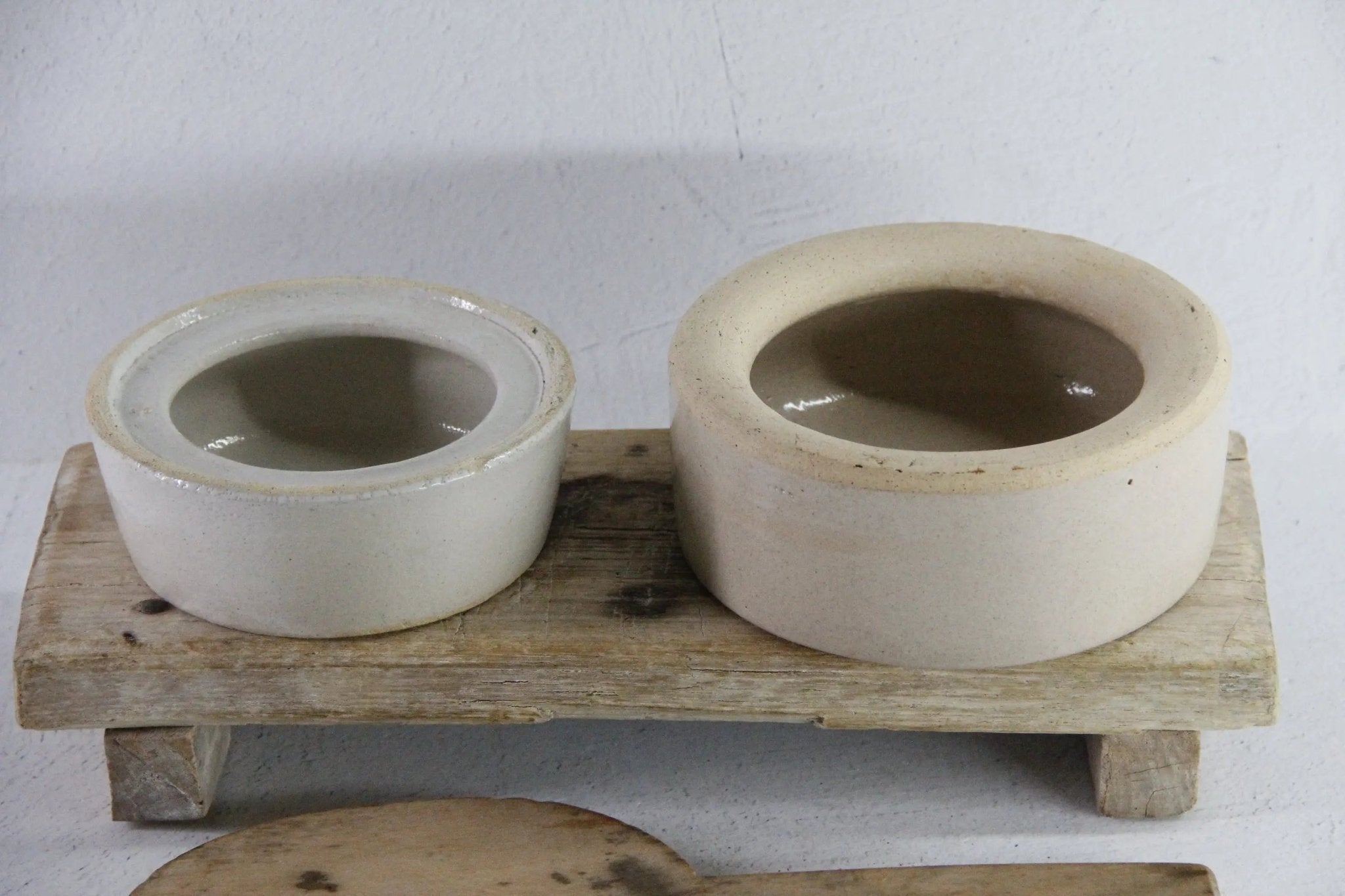 Antique Stoneware Crock | Primitive Salt Glazed Butter Vessel - Debra Hall Lifestyle