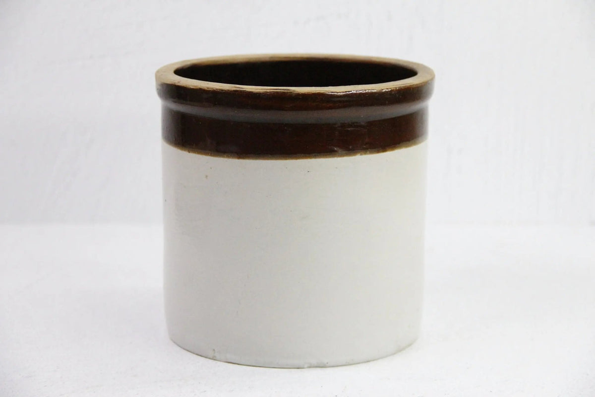 Antique Stoneware Crock | Primitive Utensil Storage - Debra Hall Lifestyle