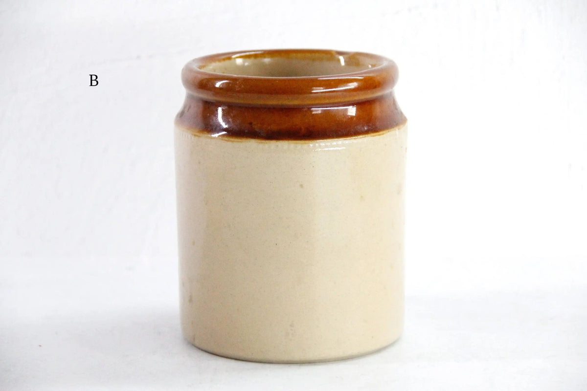 Antique Stoneware Jar England | Salt Glaze Pantry Crock - Debra Hall Lifestyle