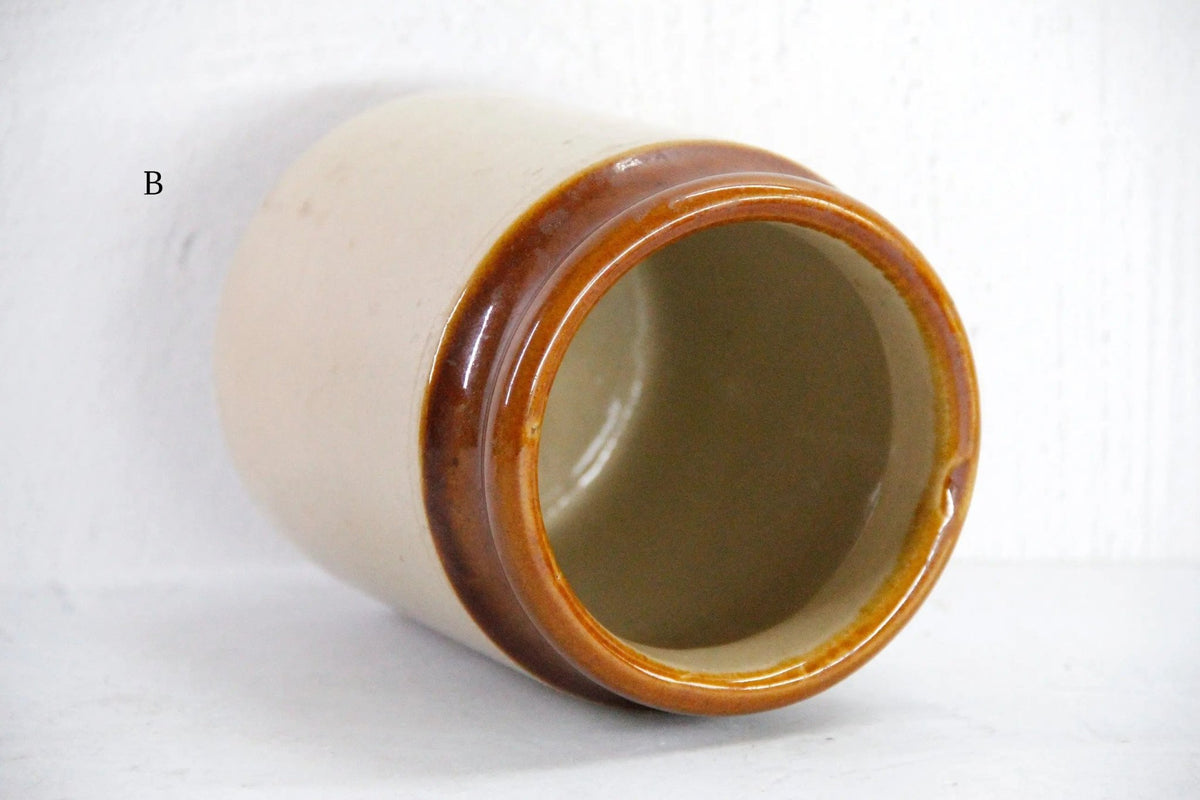 Antique Stoneware Jar England | Salt Glaze Pantry Crock - Debra Hall Lifestyle