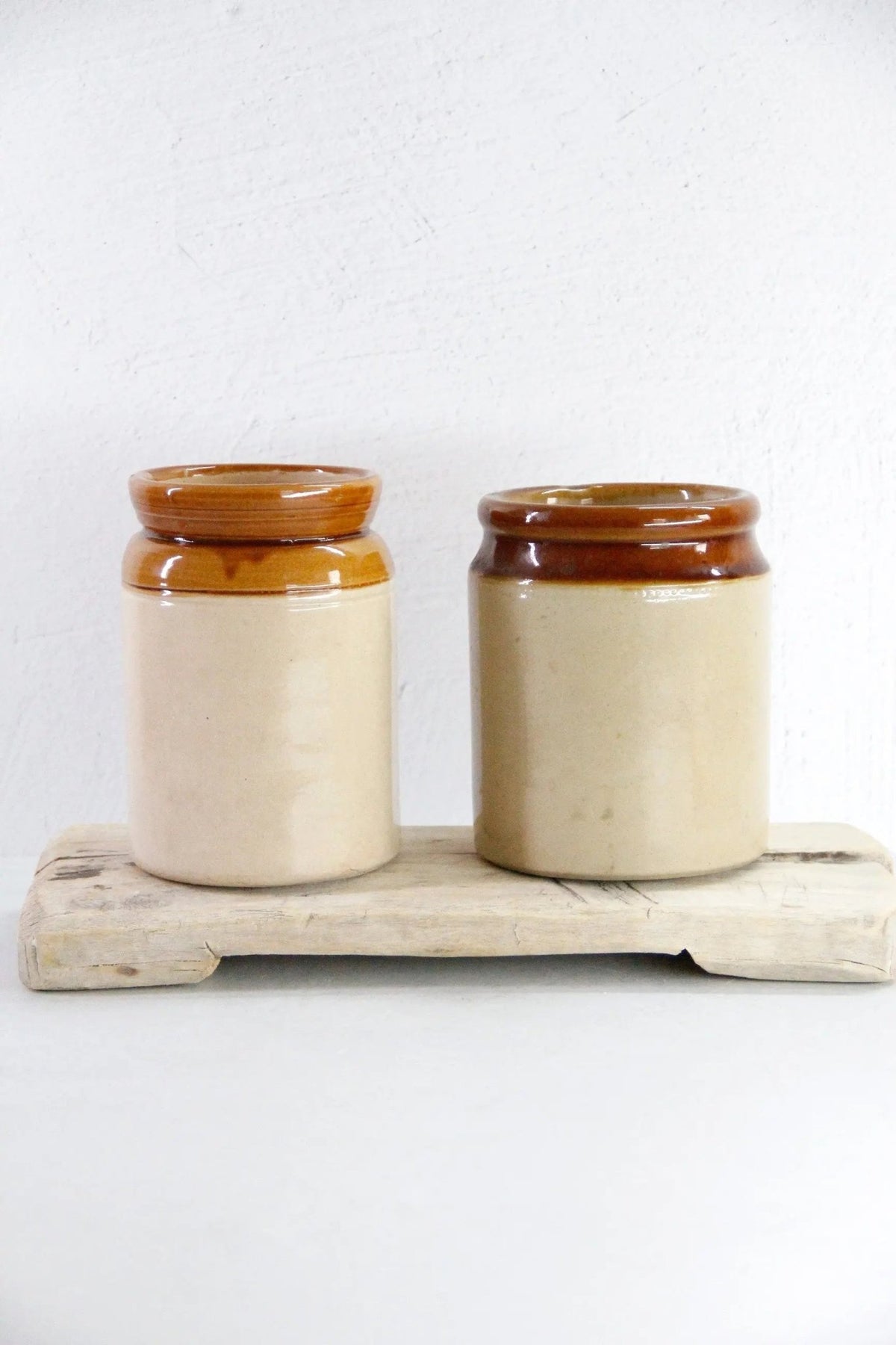 Antique Stoneware Jar England | Salt Glaze Pantry Crock - Debra Hall Lifestyle