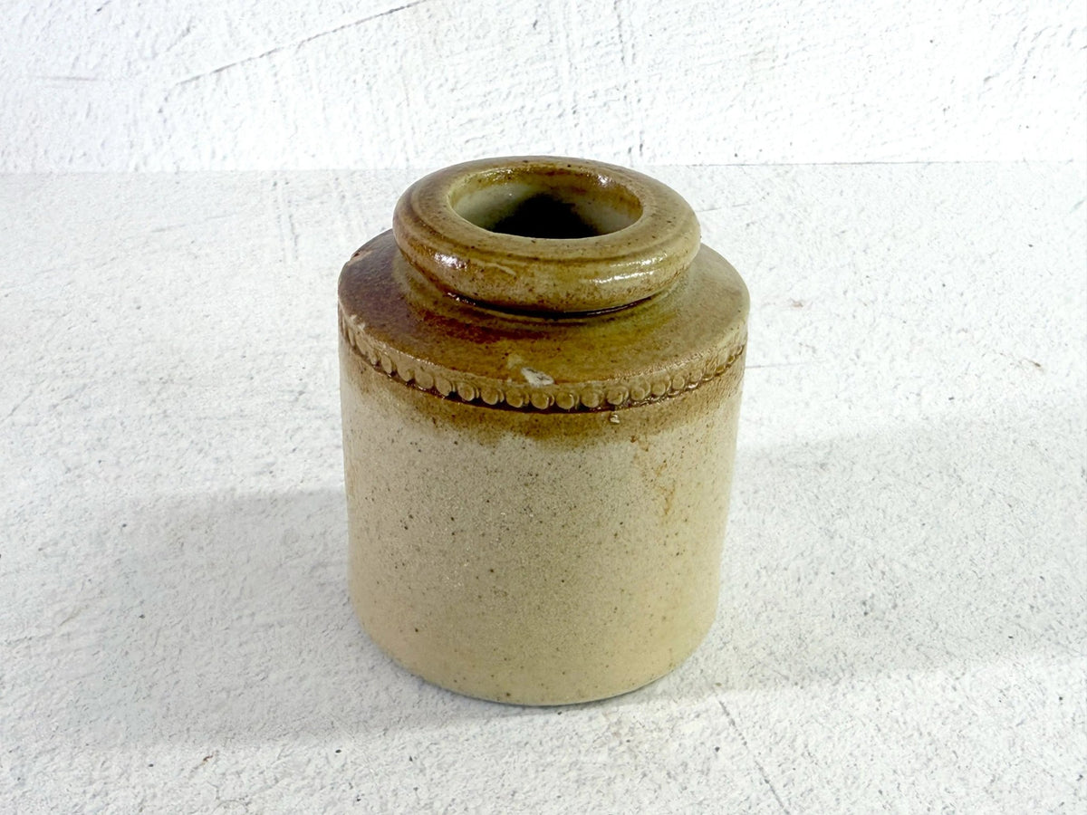 Antique Stoneware Jar English Food Pot | 19th Century Salt Glaze - Debra Hall Lifestyle