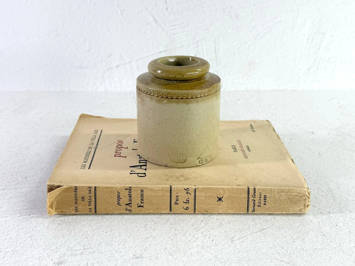 Antique Stoneware Jar English Food Pot | 19th Century Salt Glaze - Debra Hall Lifestyle