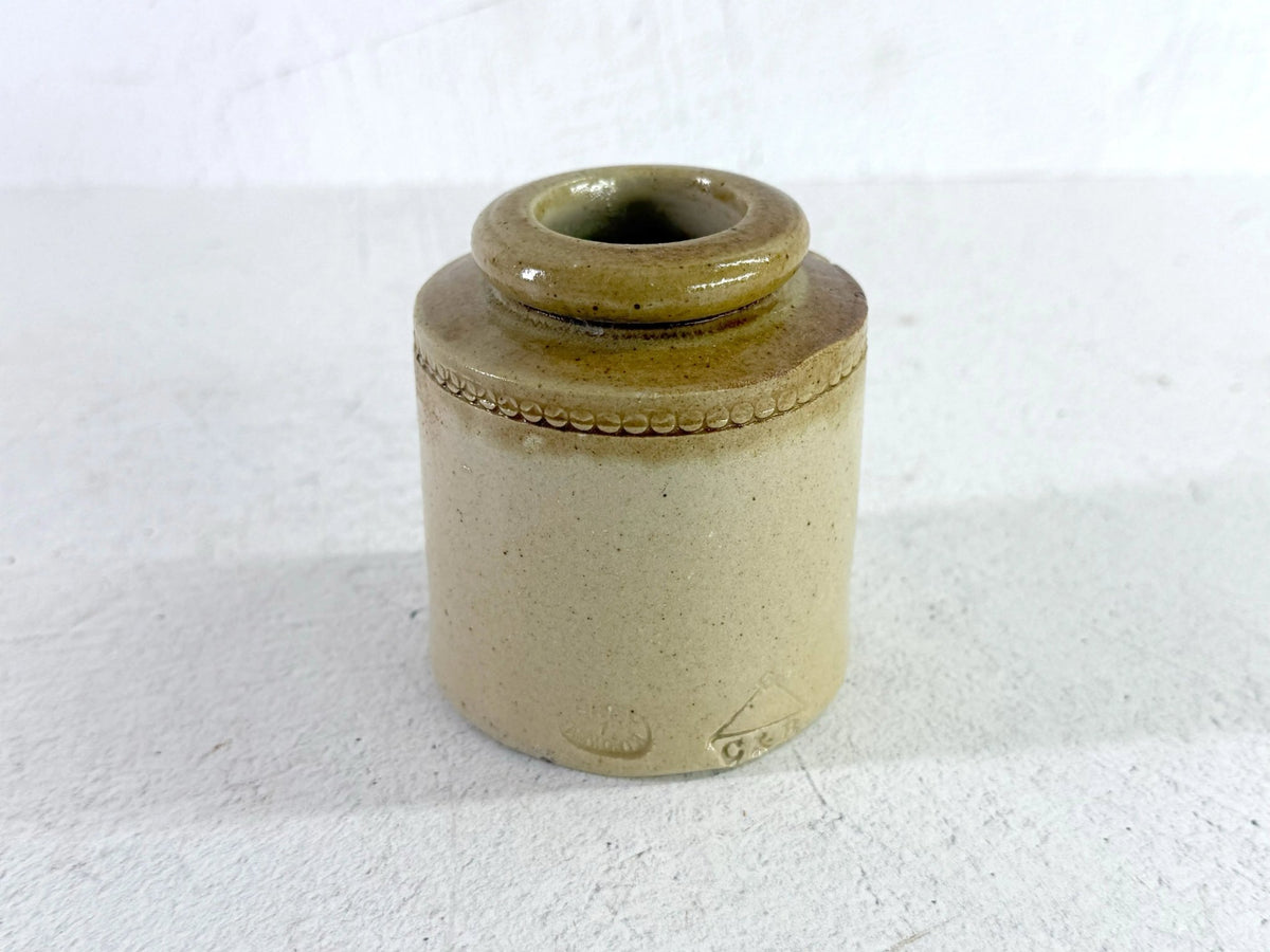 Antique Stoneware Jar English Food Pot | 19th Century Salt Glaze - Debra Hall Lifestyle