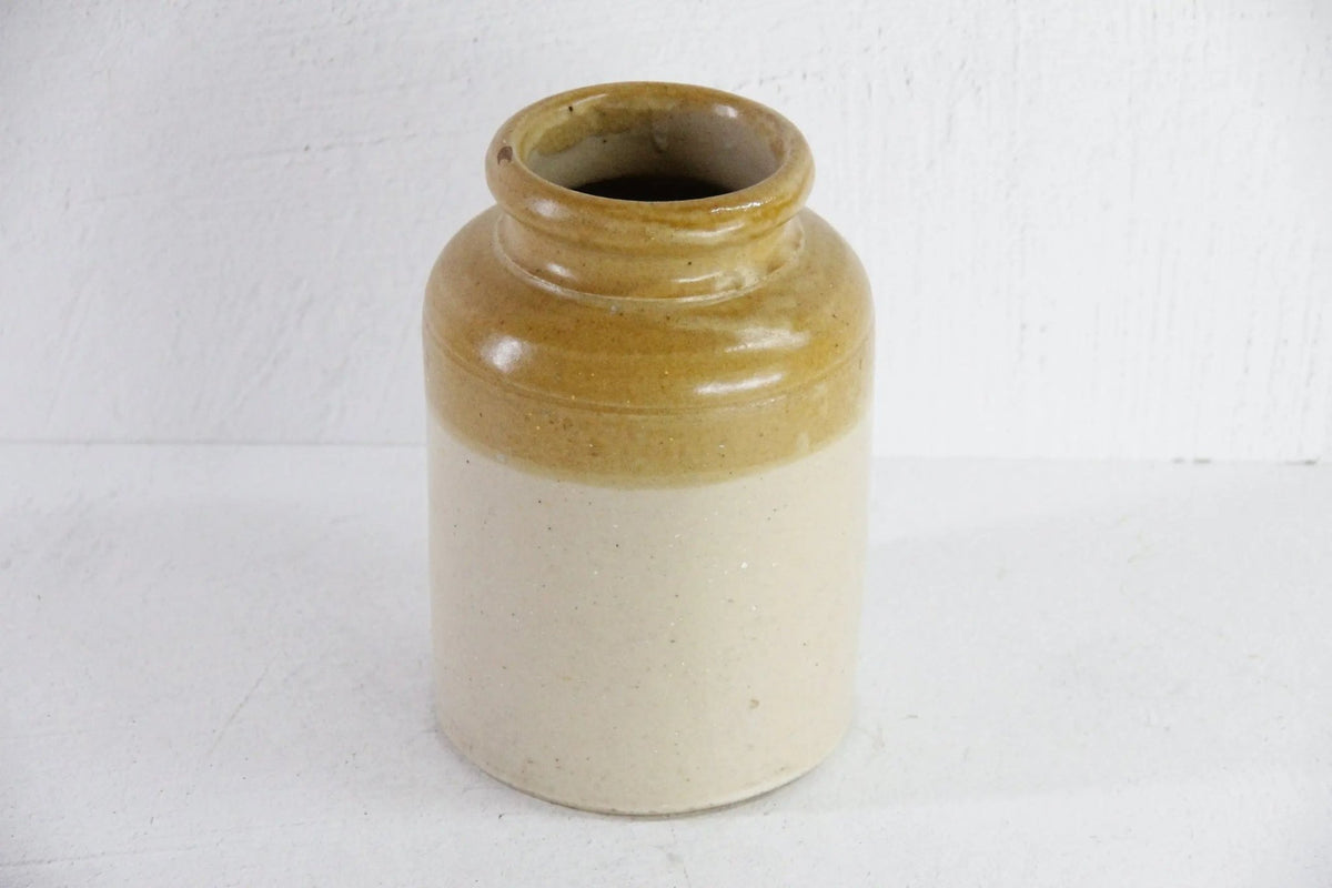 Antique Stoneware Pottery | Pantry Preserves Crock England - Debra Hall Lifestyle