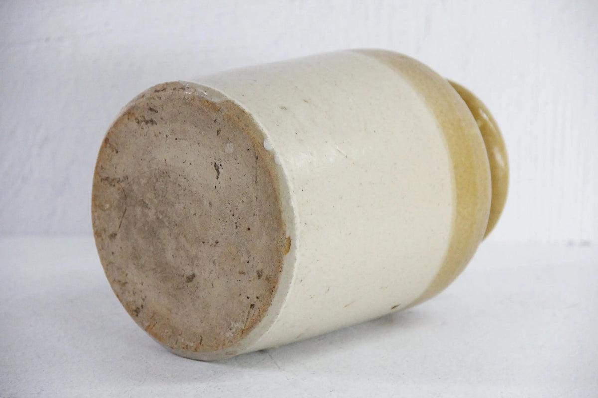 Antique Stoneware Pottery | Pantry Preserves Crock England - Debra Hall Lifestyle