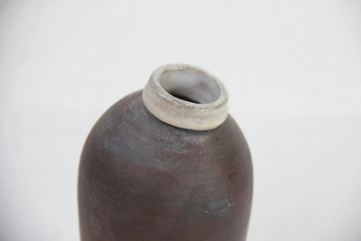 Antique Stoneware Vase | French Rustic Handmade Jar - Debra Hall Lifestyle