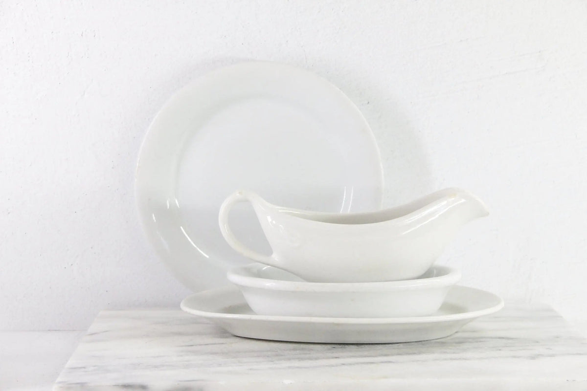 Antique White Ironstone | Assorted Dinnerware & Serveware - Debra Hall Lifestyle
