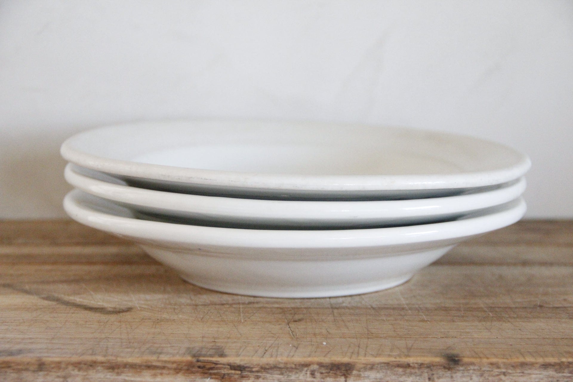 Antique White Ironstone Bowl |Hotel Dinnerware | One Tabletop