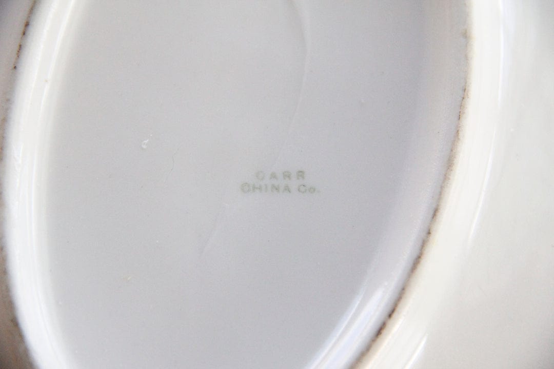 Antique White Ironstone Plate | Dinnerware Stoneware