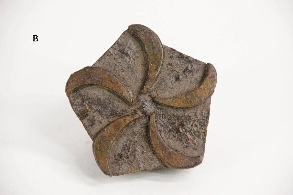 Antique Wood Block Stamp | Textile Batik Hand Carved Small - Debra Hall Lifestyle
