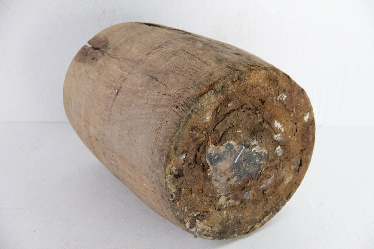 Antique Wood Pot | 1800s Hand Made Butter Vessel - Debra Hall Lifestyle