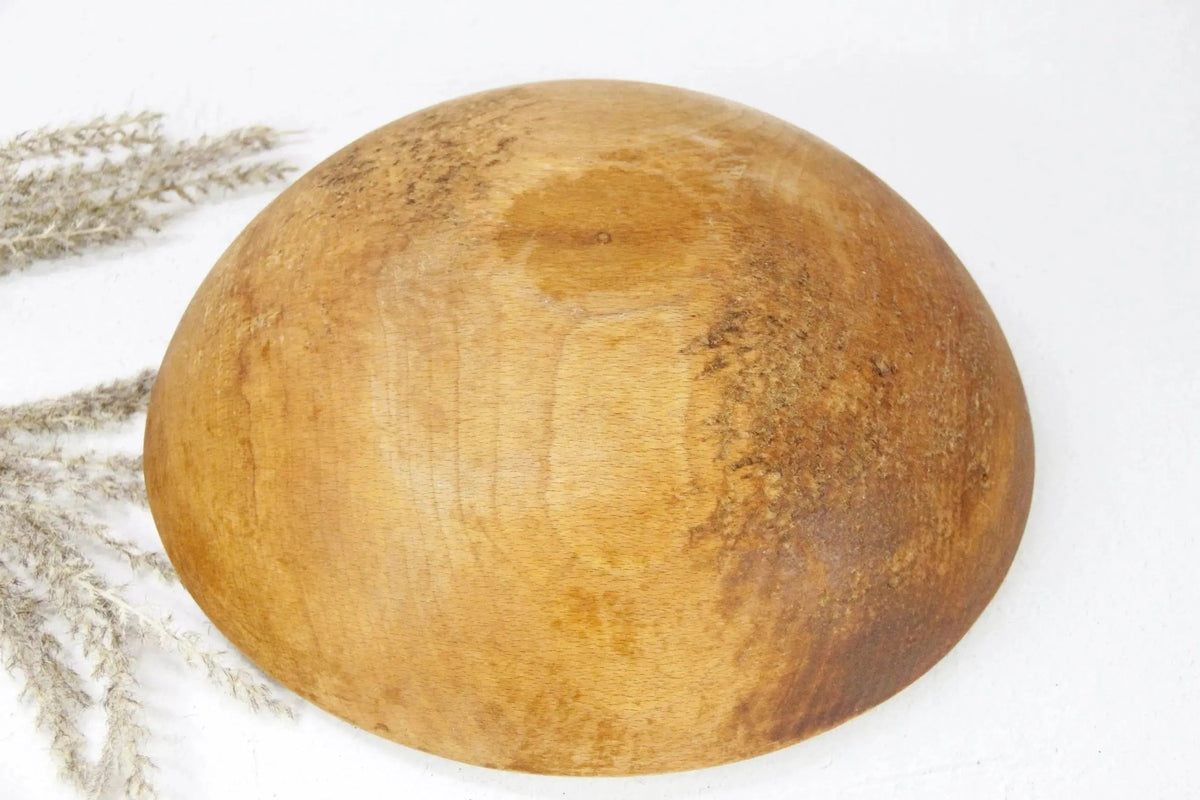 Antique Wooden Bowl | Farmhouse Dough Bowl Americana - Debra Hall Lifestyle