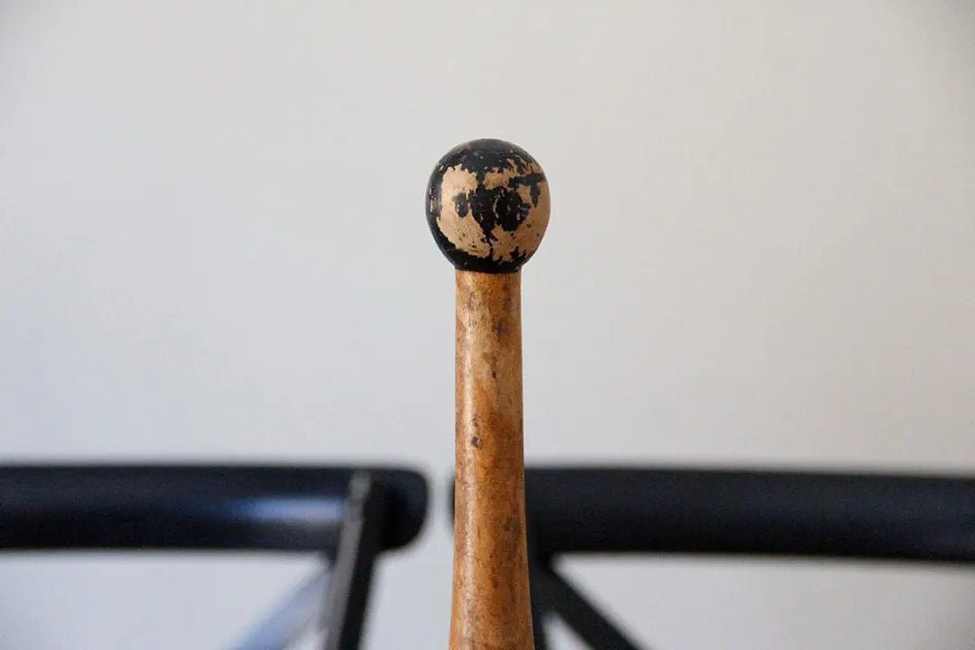 Antique Wooden Dumbbell | Exercise Weight - Debra Hall Lifestyle
