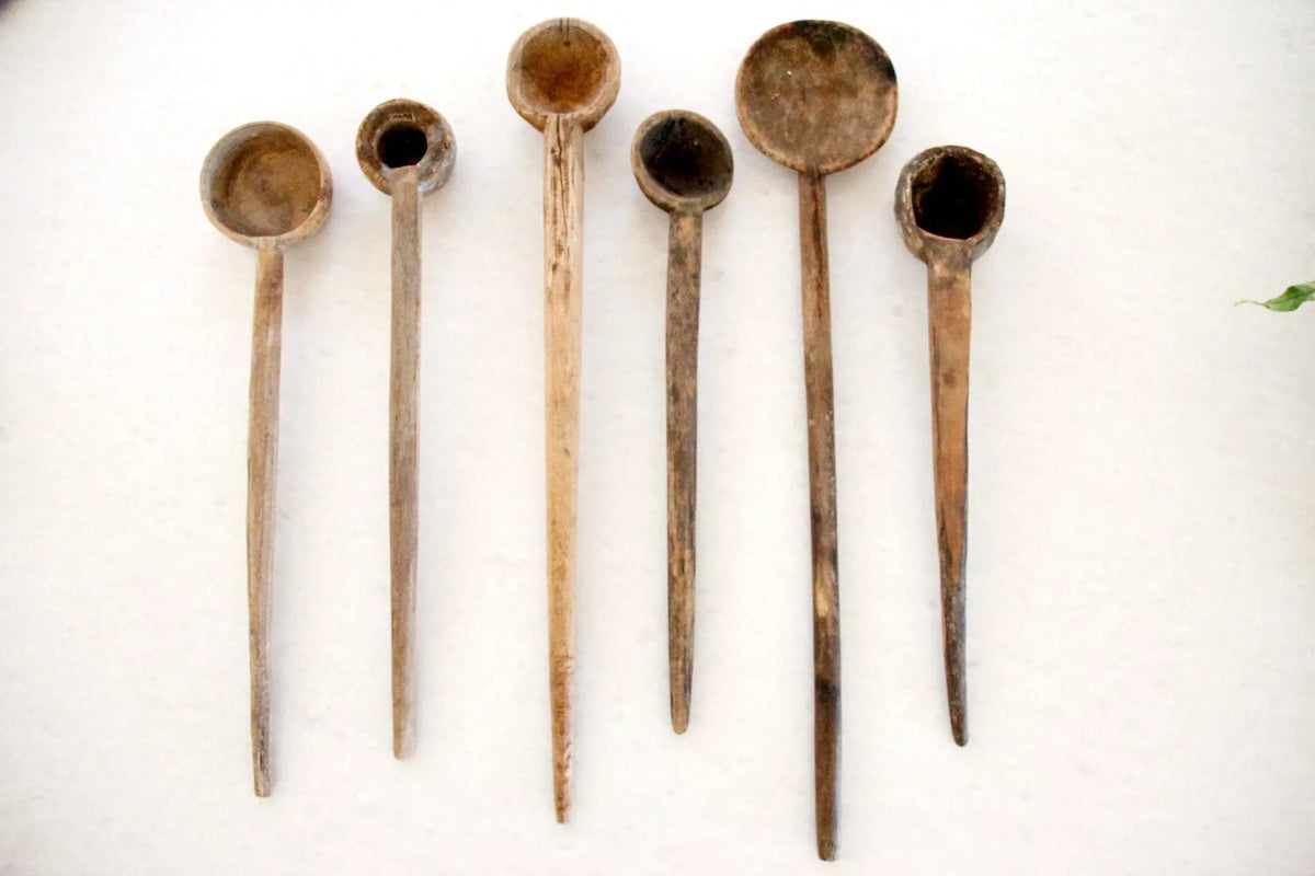 Antique Wooden Kitchen Utensil | Spoon/Ladle - Debra Hall Lifestyle
