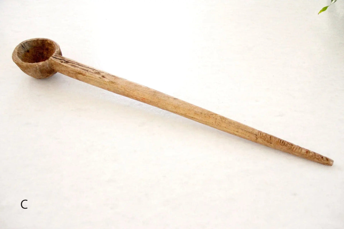 Antique Wooden Kitchen Utensil | Spoon/Ladle - Debra Hall Lifestyle