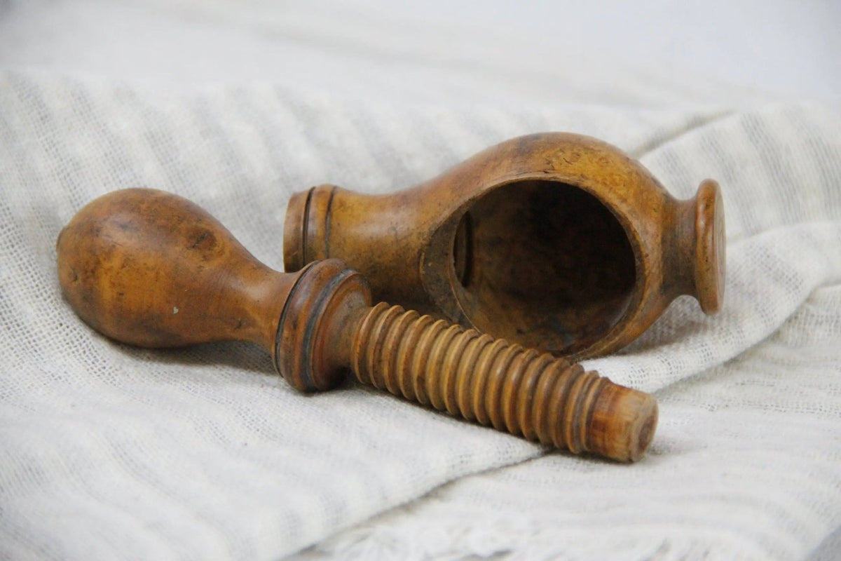 Antique Wooden Nutcracker-France 19th C. Carved Treen - Debra Hall Lifestyle