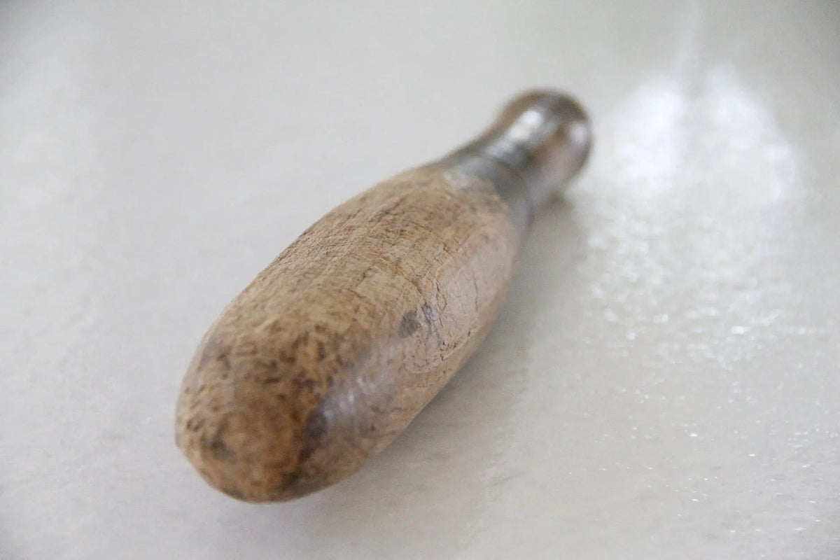 Antique Wooden Pestle | European Hand Carved | Kitchen Utensil - Debra Hall Lifestyle