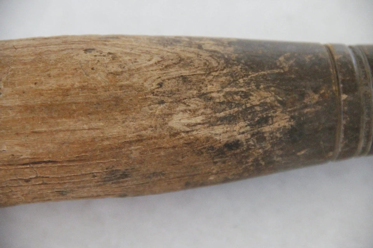 Antique Wooden Pestle | European Hand Carved | Kitchen Utensil - Debra Hall Lifestyle