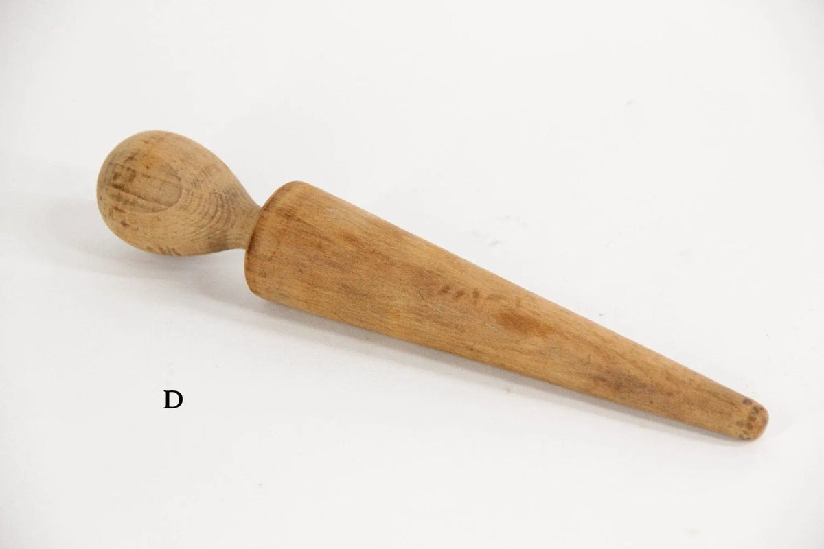 Antique Wooden Pestle | Rustic Kitchen Food Masher - Debra Hall Lifestyle