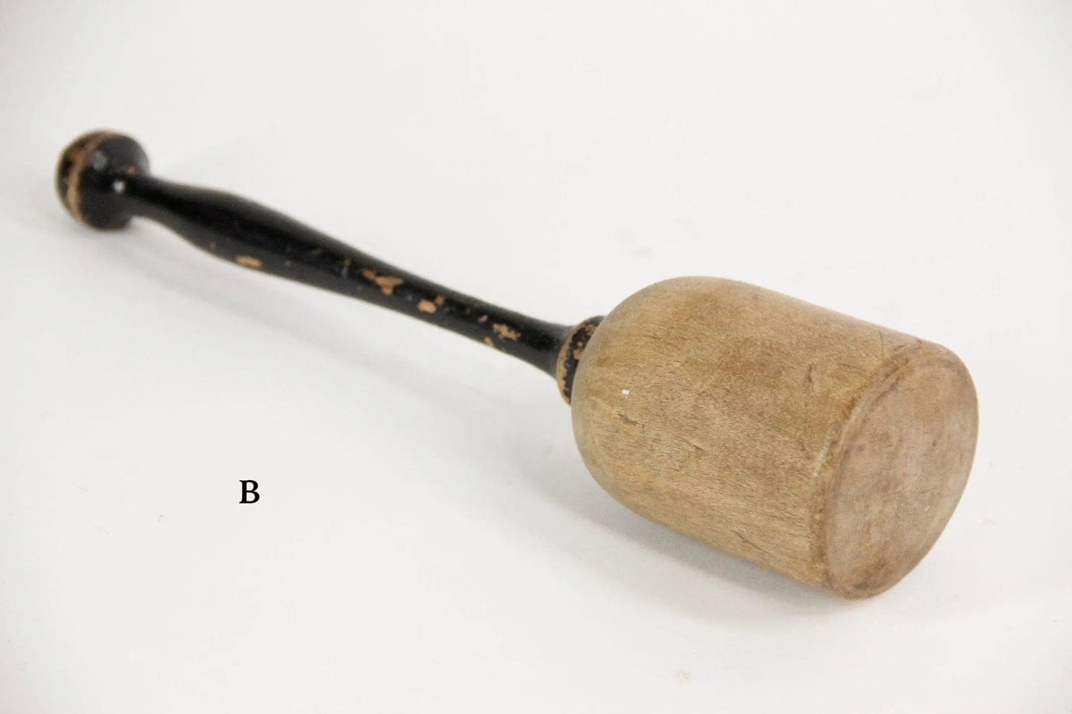 Antique Wooden Pestle | Rustic Kitchen Food Masher - Debra Hall Lifestyle