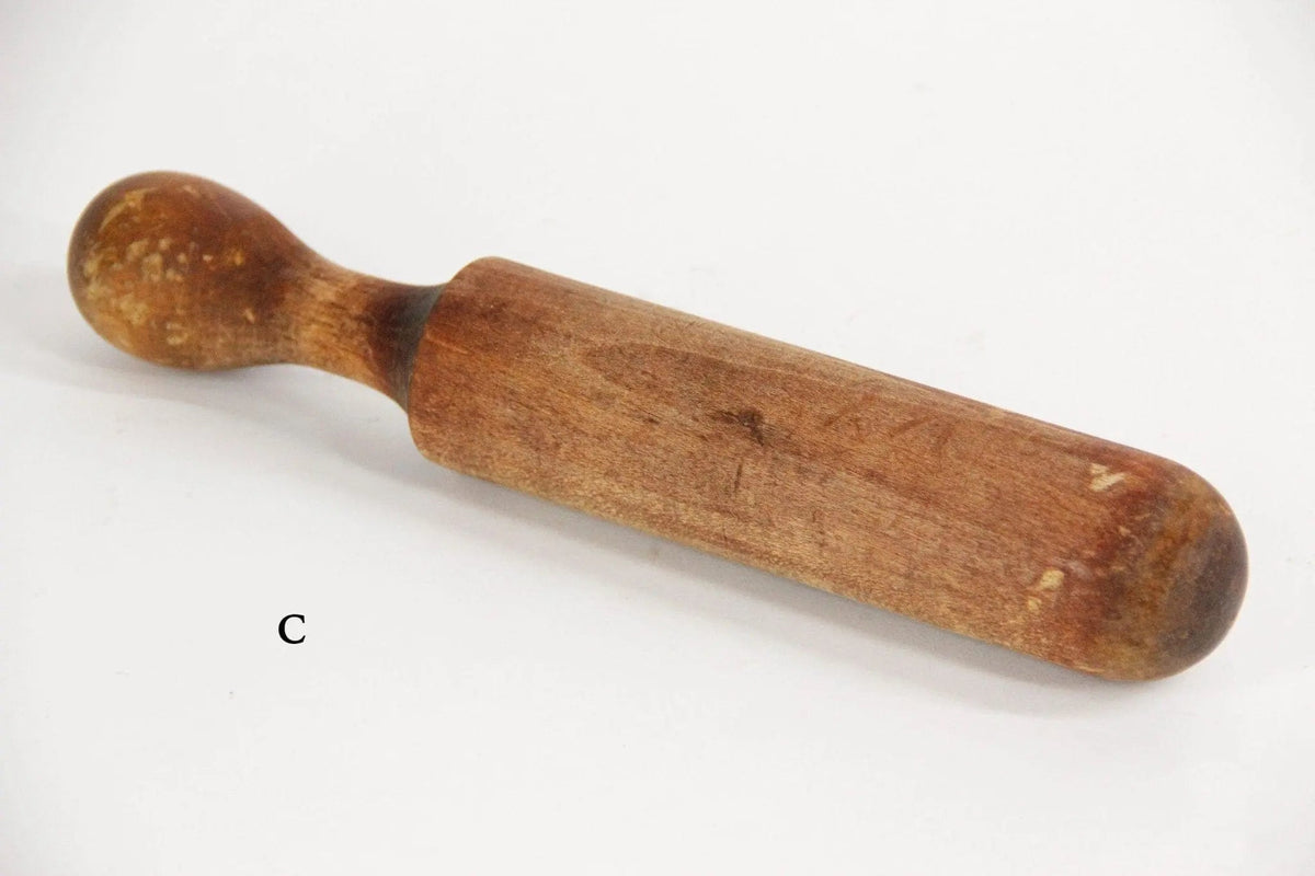 Antique Wooden Pestle | Rustic Kitchen Food Masher - Debra Hall Lifestyle