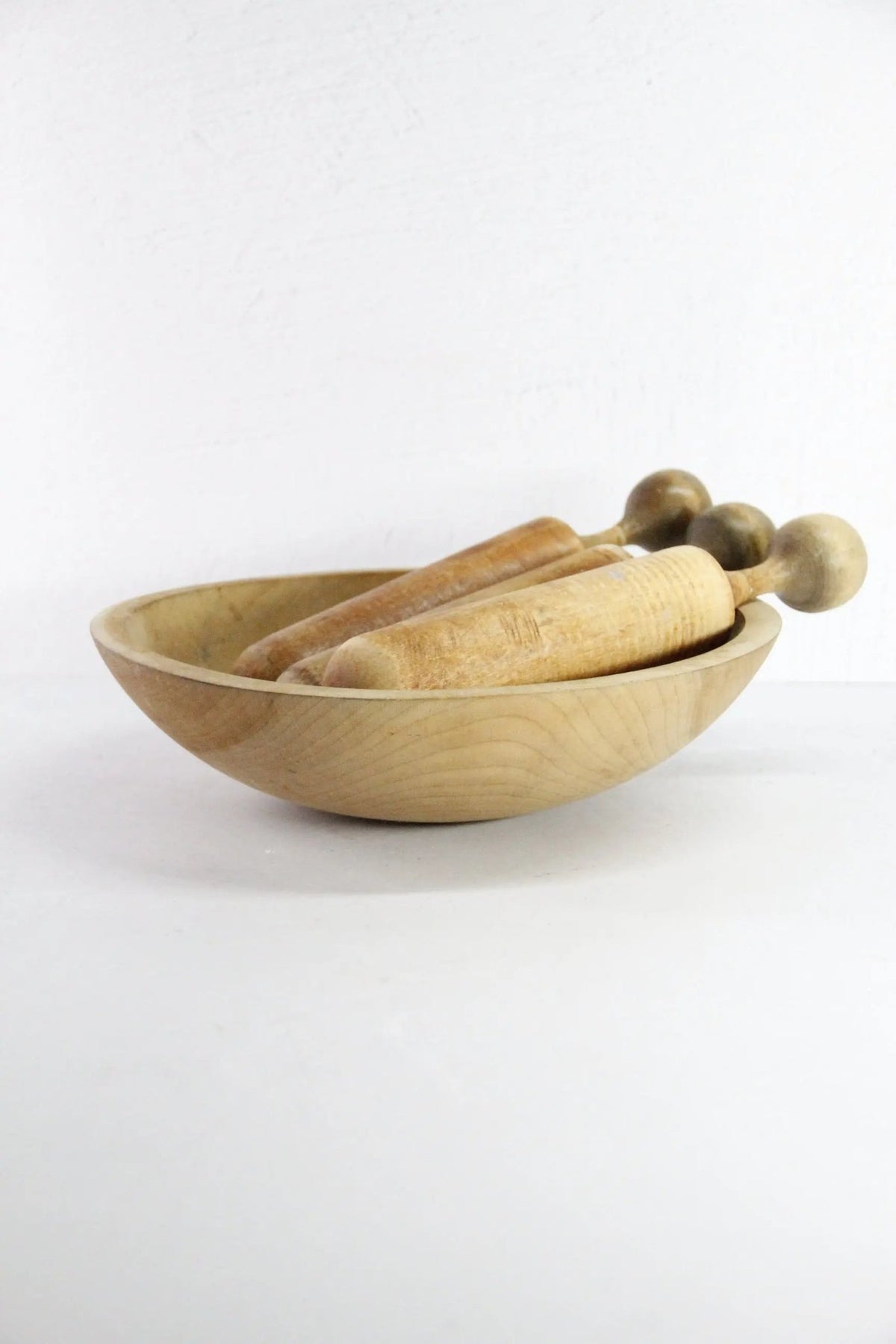 Antique Wooden Pestle | Strainer-Masher Utensil Farmhouse Kitchen - Debra Hall Lifestyle