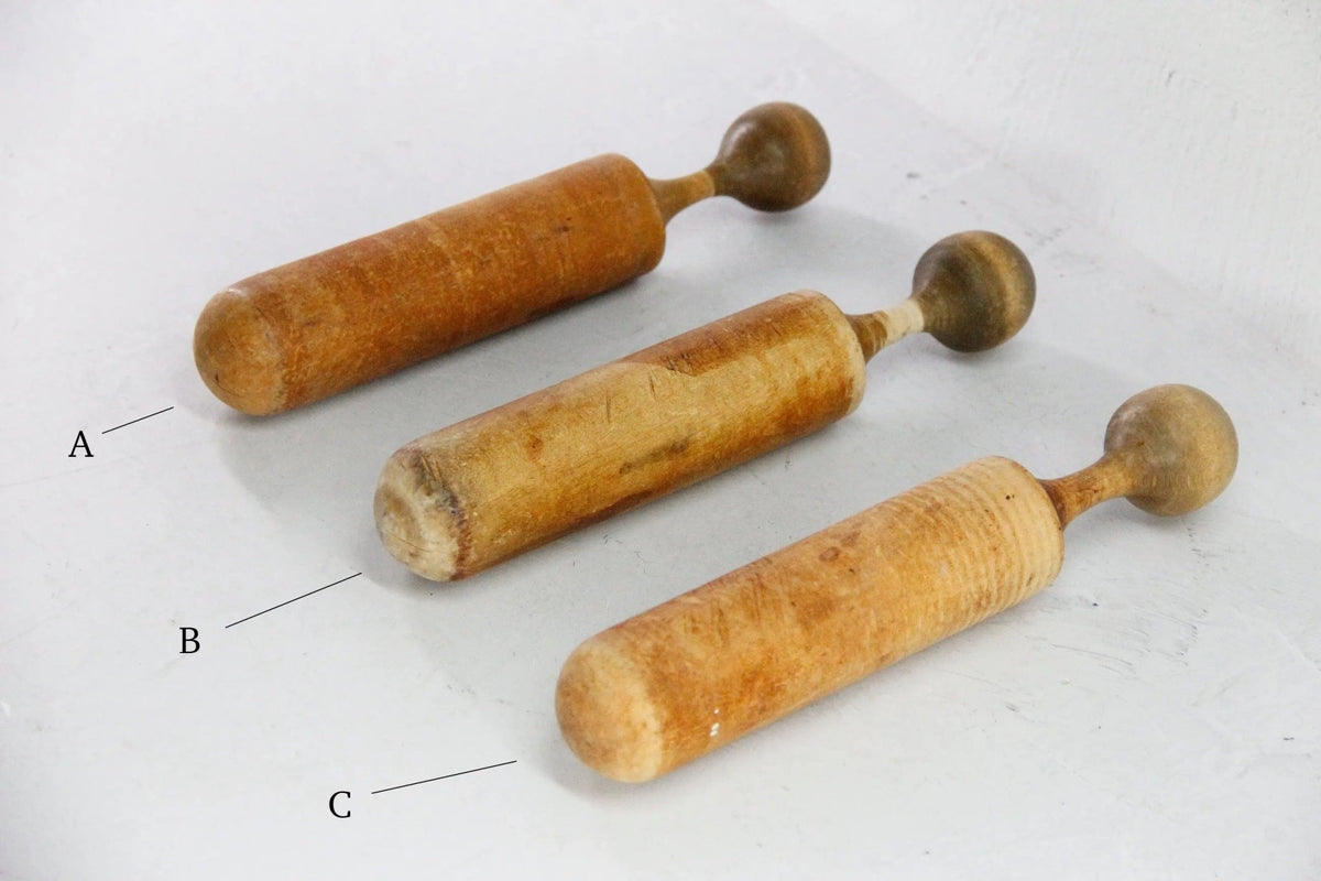 Antique Wooden Pestle | Strainer-Masher Utensil Farmhouse Kitchen - Debra Hall Lifestyle