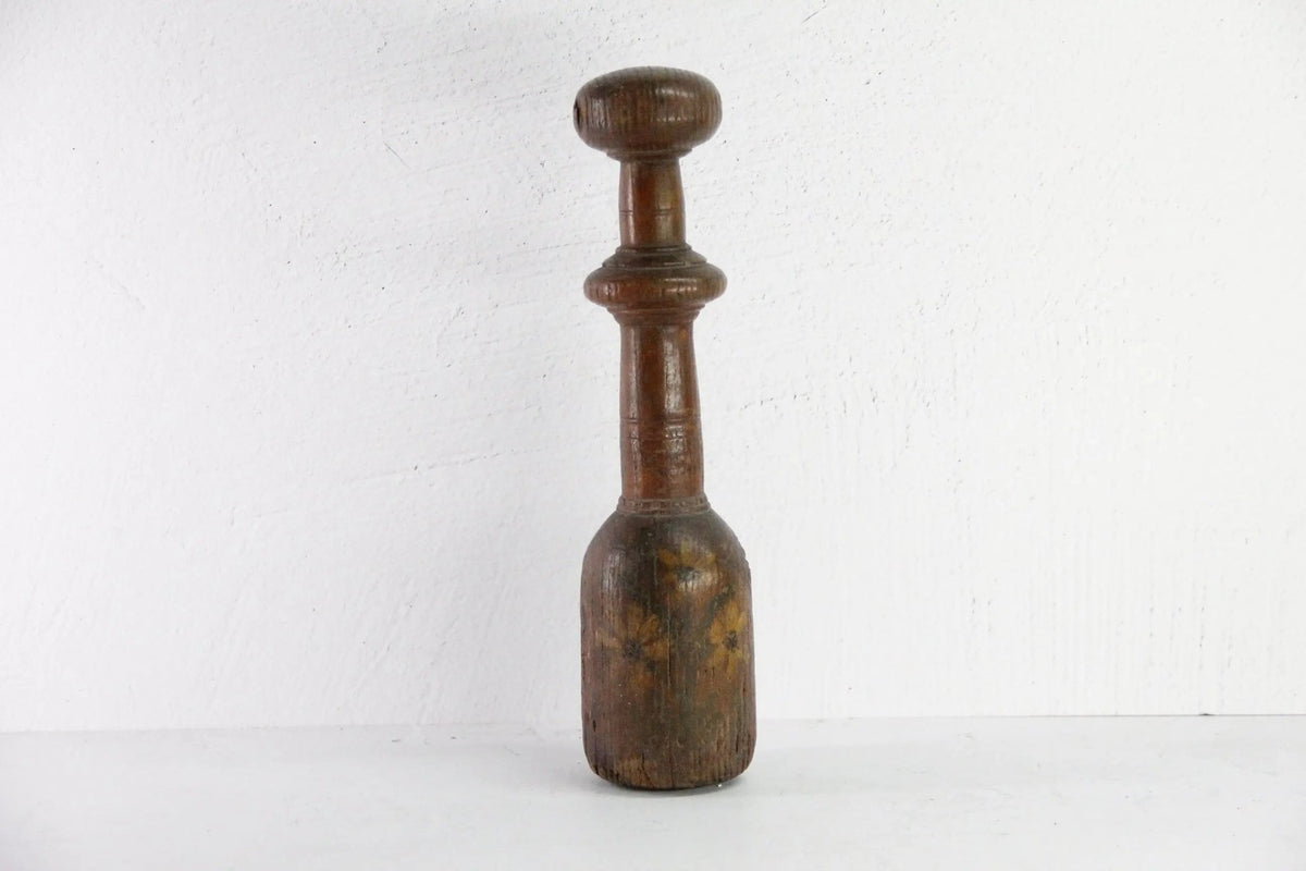 Antique Wooden Potato Masher | Large - Folk Art Treenware - Debra Hall Lifestyle