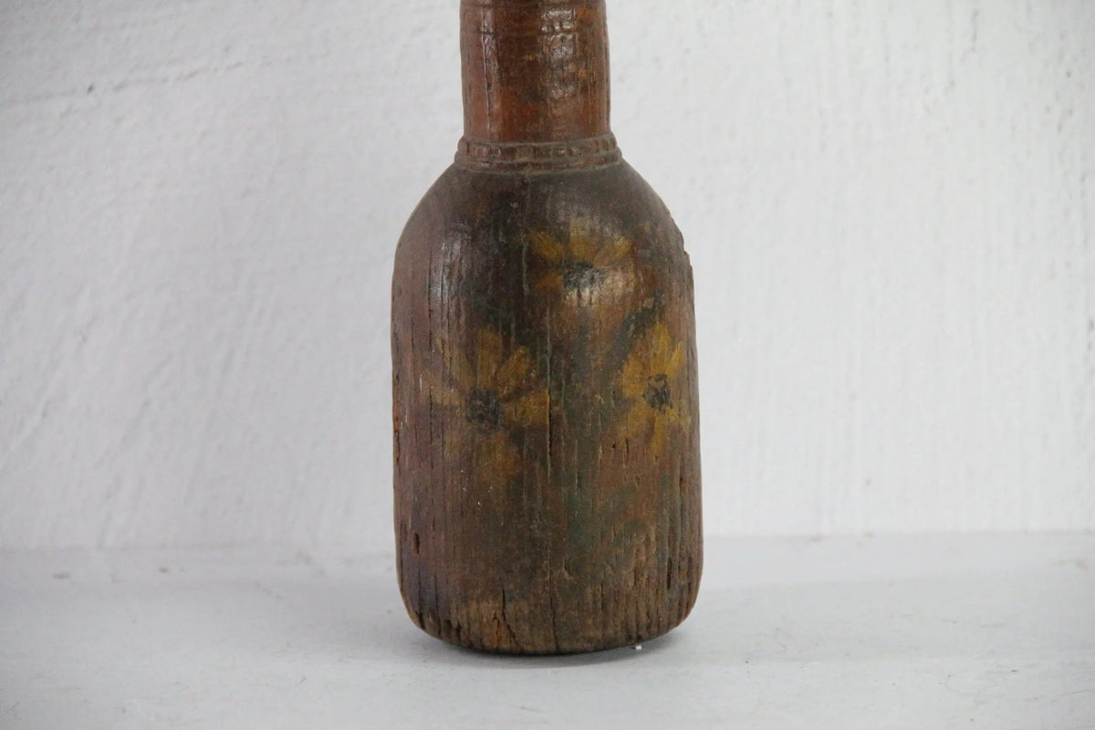 Antique Wooden Potato Masher | Large - Folk Art Treenware - Debra Hall Lifestyle