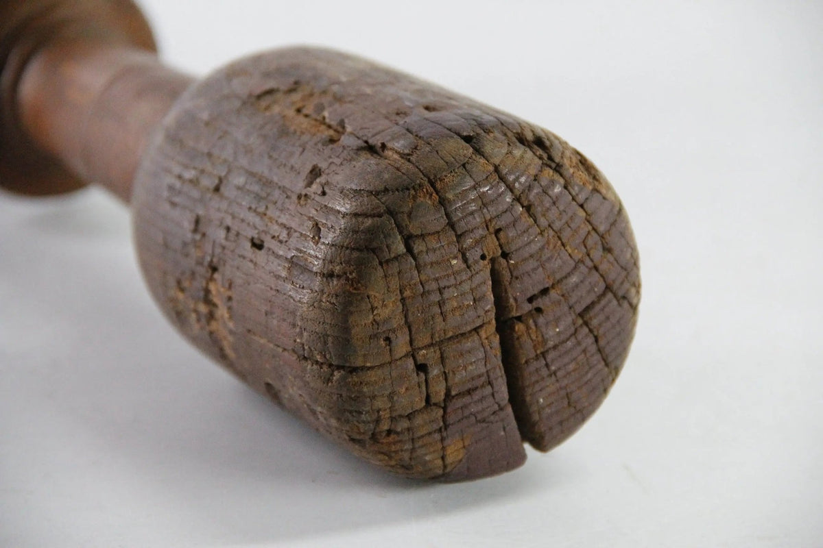 Antique Wooden Potato Masher | Large - Folk Art Treenware - Debra Hall Lifestyle