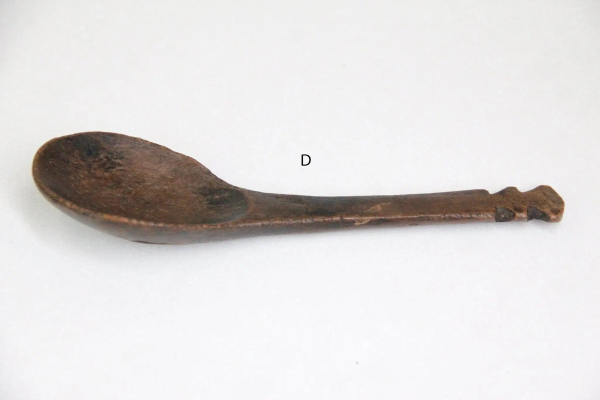 Antique Wooden Spoon | African Hand-Carved Milk Spoon - Debra Hall Lifestyle