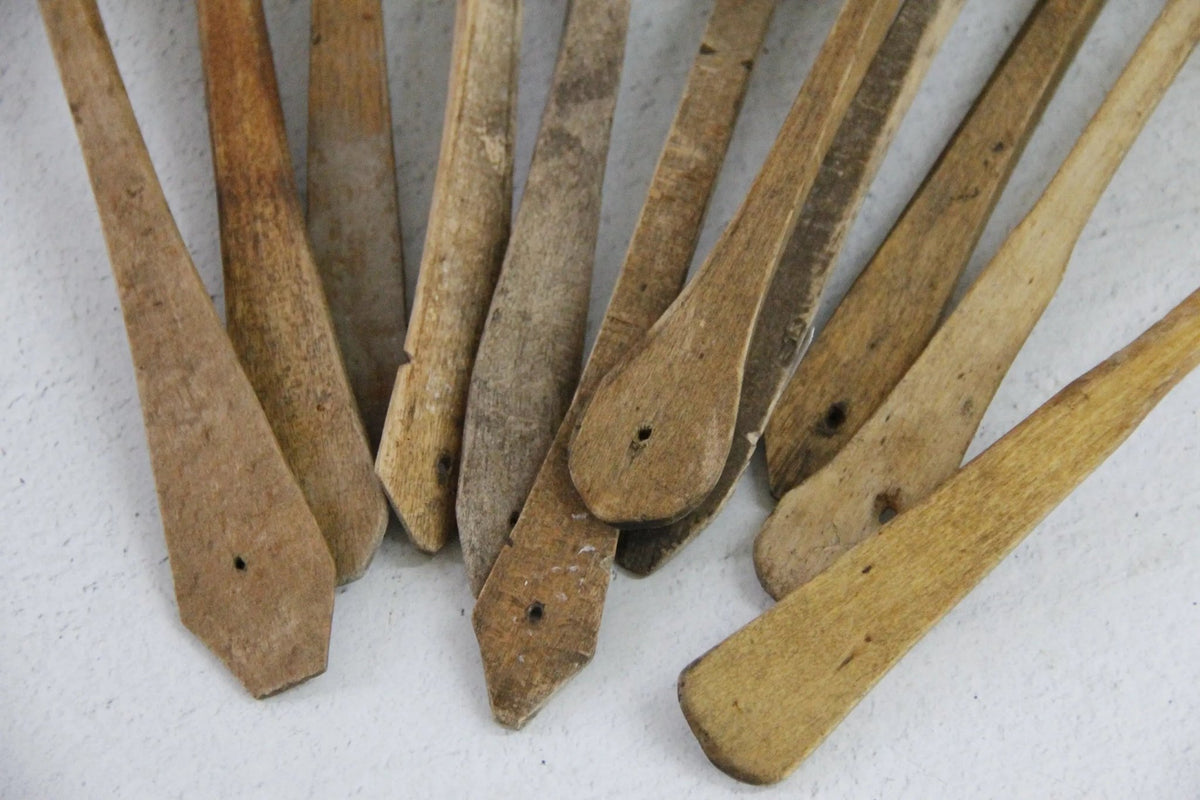 Antique Wooden Spoon European | Medium Rustic Hand Carved - Debra Hall Lifestyle