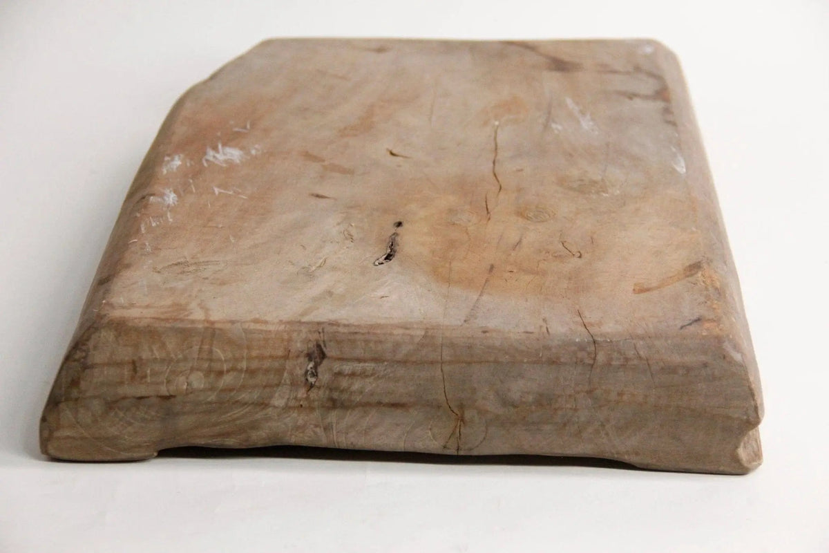 Antique Wooden Tray | European Hand Carved 16" Platter - Debra Hall Lifestyle