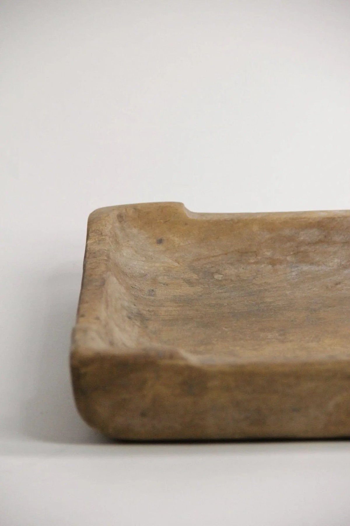 Antique Wooden Tray Large | Hand Carved European Plate - Debra Hall Lifestyle