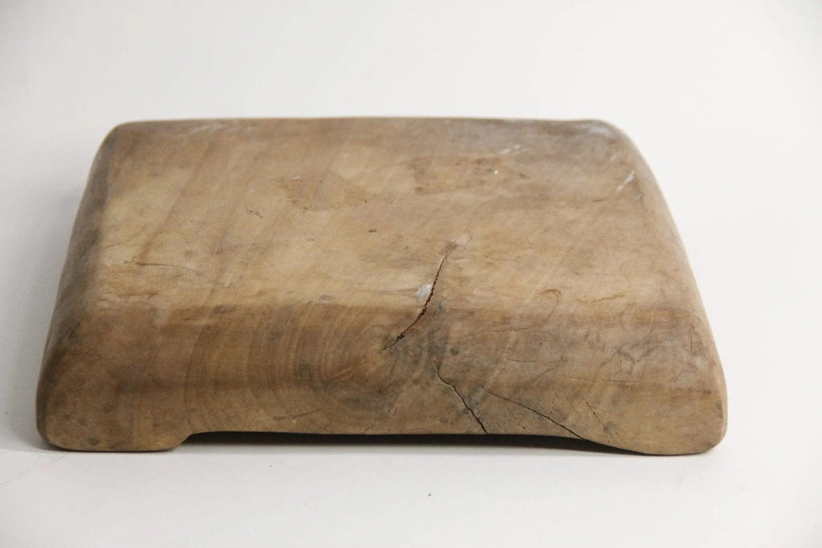 Antique Wooden Tray Large | Hand Carved European Plate - Debra Hall Lifestyle