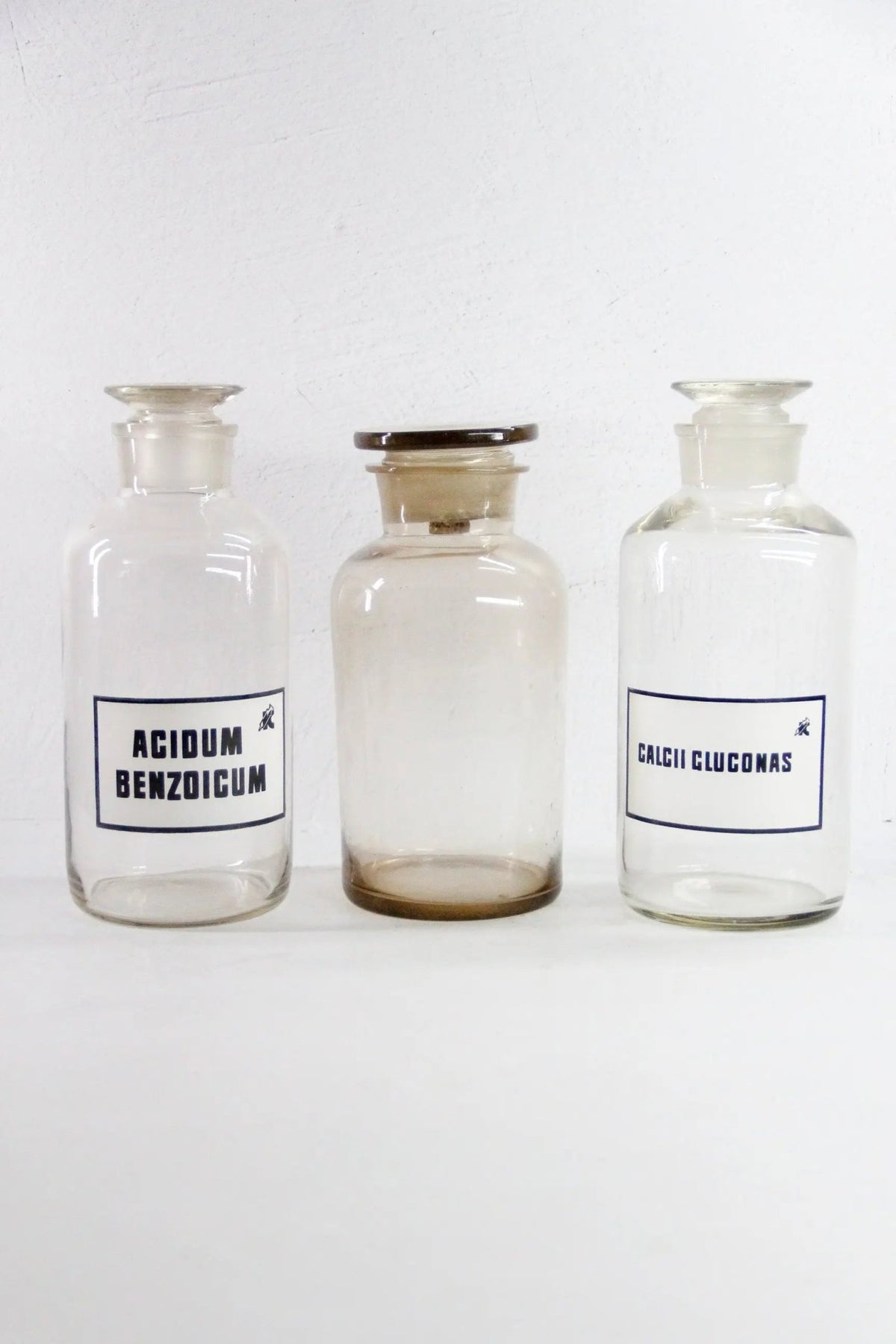 Assorted Antique Apothecary Bottle | European Glass Jar Pharmacy - Debra Hall Lifestyle