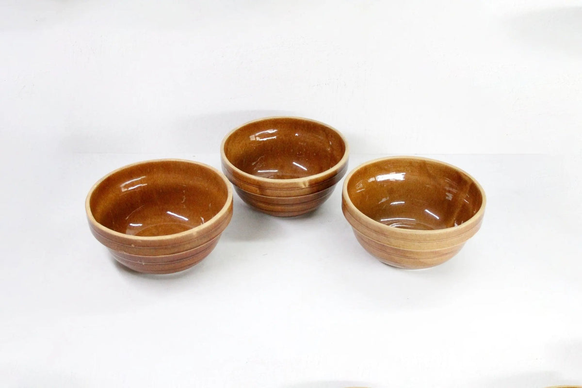 Assorted Antique Stoneware Bowl | Crock Mixing/Stacking - Debra Hall Lifestyle