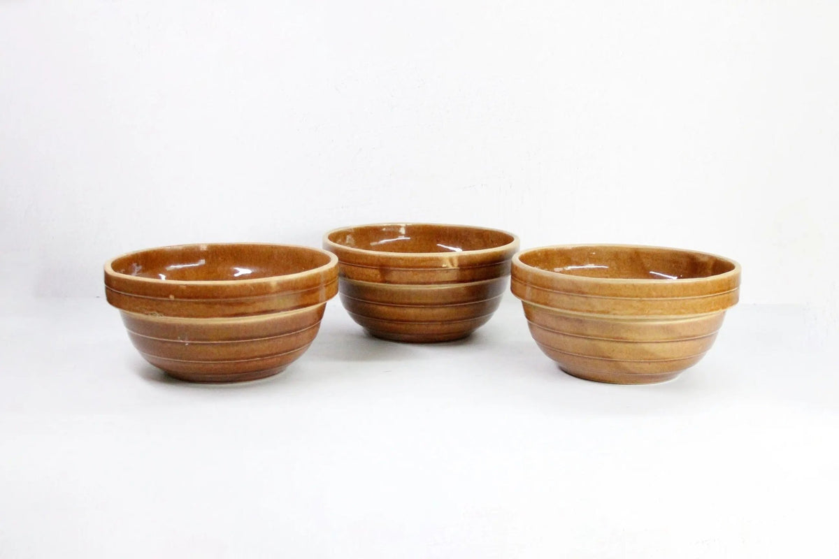 Assorted Antique Stoneware Bowl | Crock Mixing/Stacking - Debra Hall Lifestyle