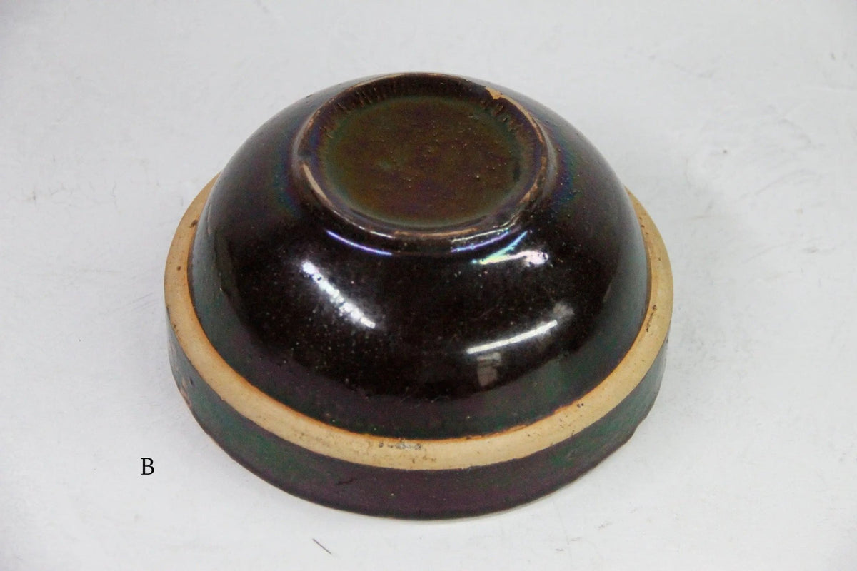 Assorted Antique Stoneware Bowl | Kitchen Crock Mixing Bowl-Brown - Debra Hall Lifestyle