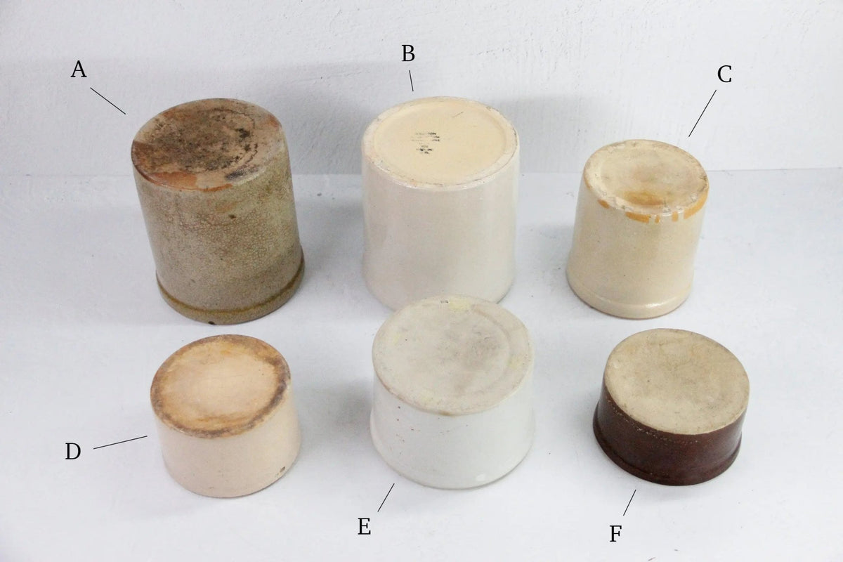Assorted Antique Stoneware Crocks | Utensil Kitchen Decor - Debra Hall Lifestyle