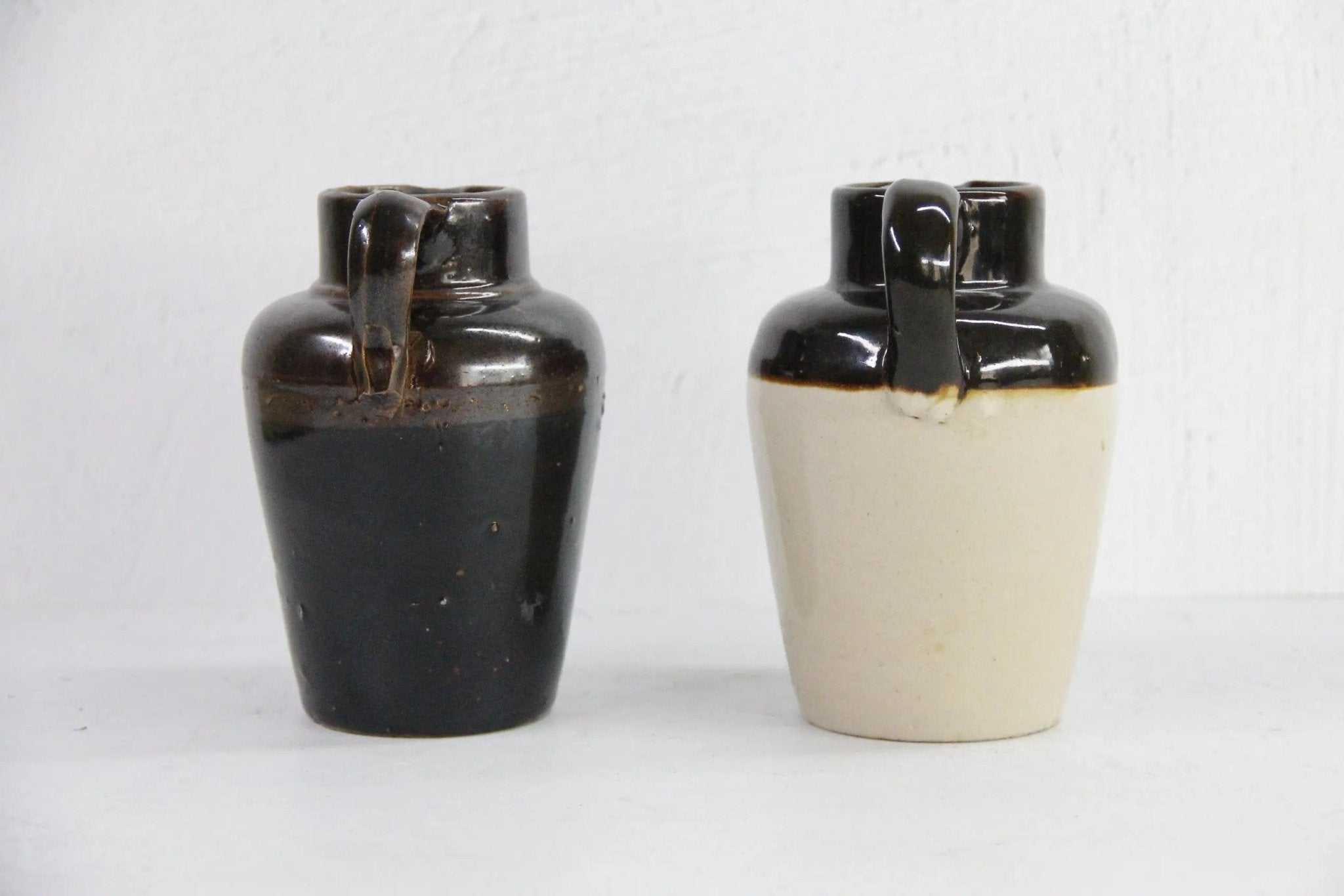 Assorted Antique Stoneware Pitcher | Brown Dipped Glaze - Debra Hall Lifestyle