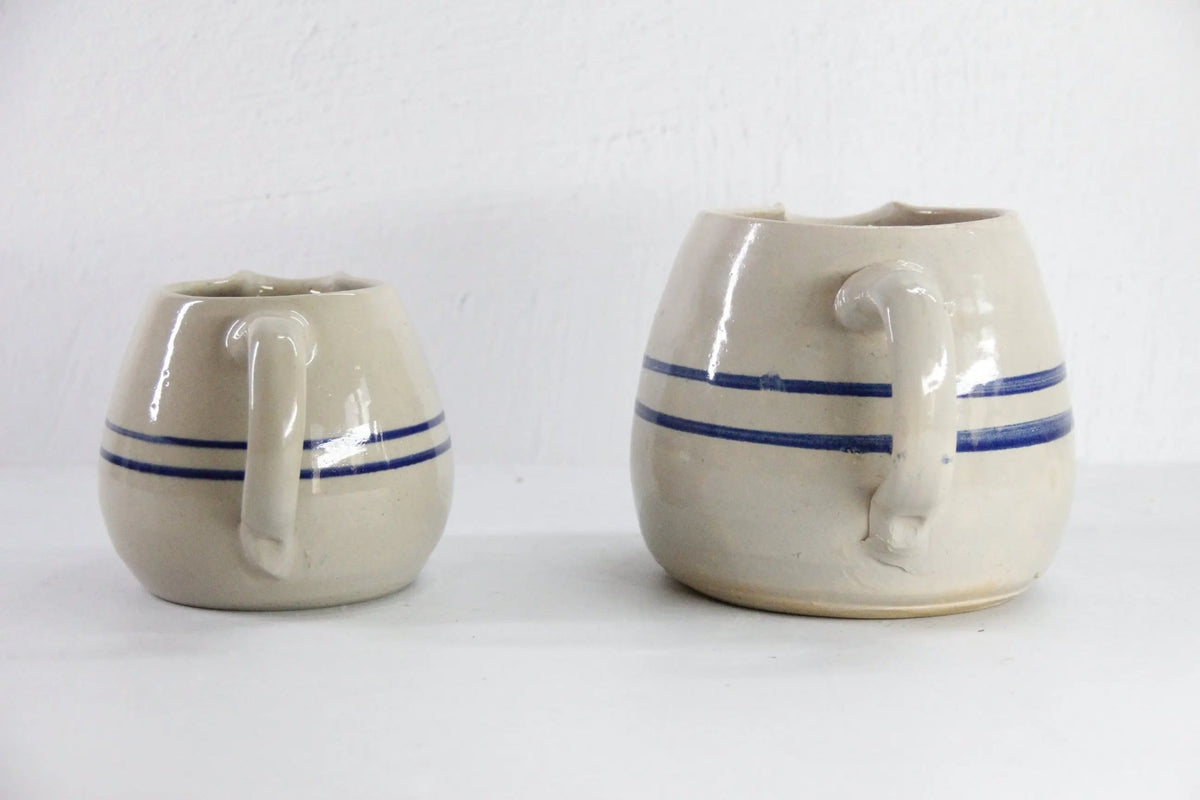 Assorted Antique Stoneware Pitcher Marshall | Blue Band - Debra Hall Lifestyle