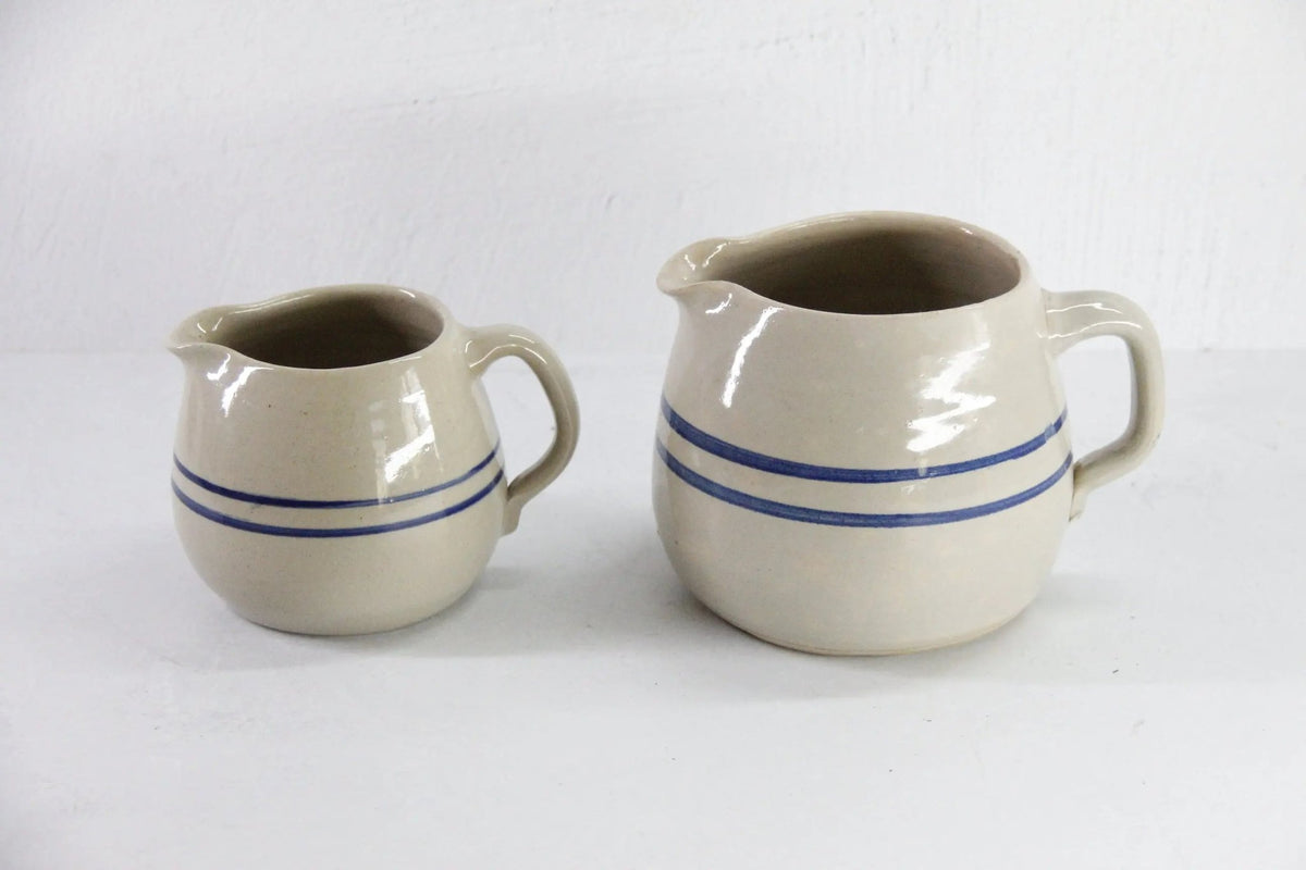 Assorted Antique Stoneware Pitcher Marshall | Blue Band - Debra Hall Lifestyle