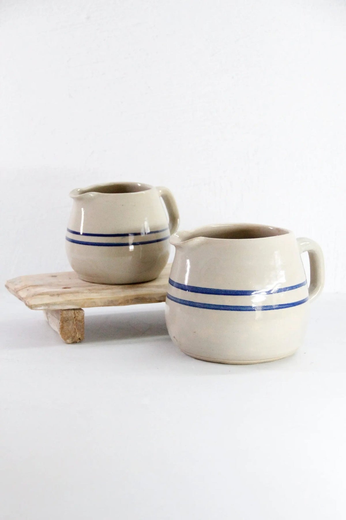 Assorted Antique Stoneware Pitcher Marshall | Blue Band - Debra Hall Lifestyle