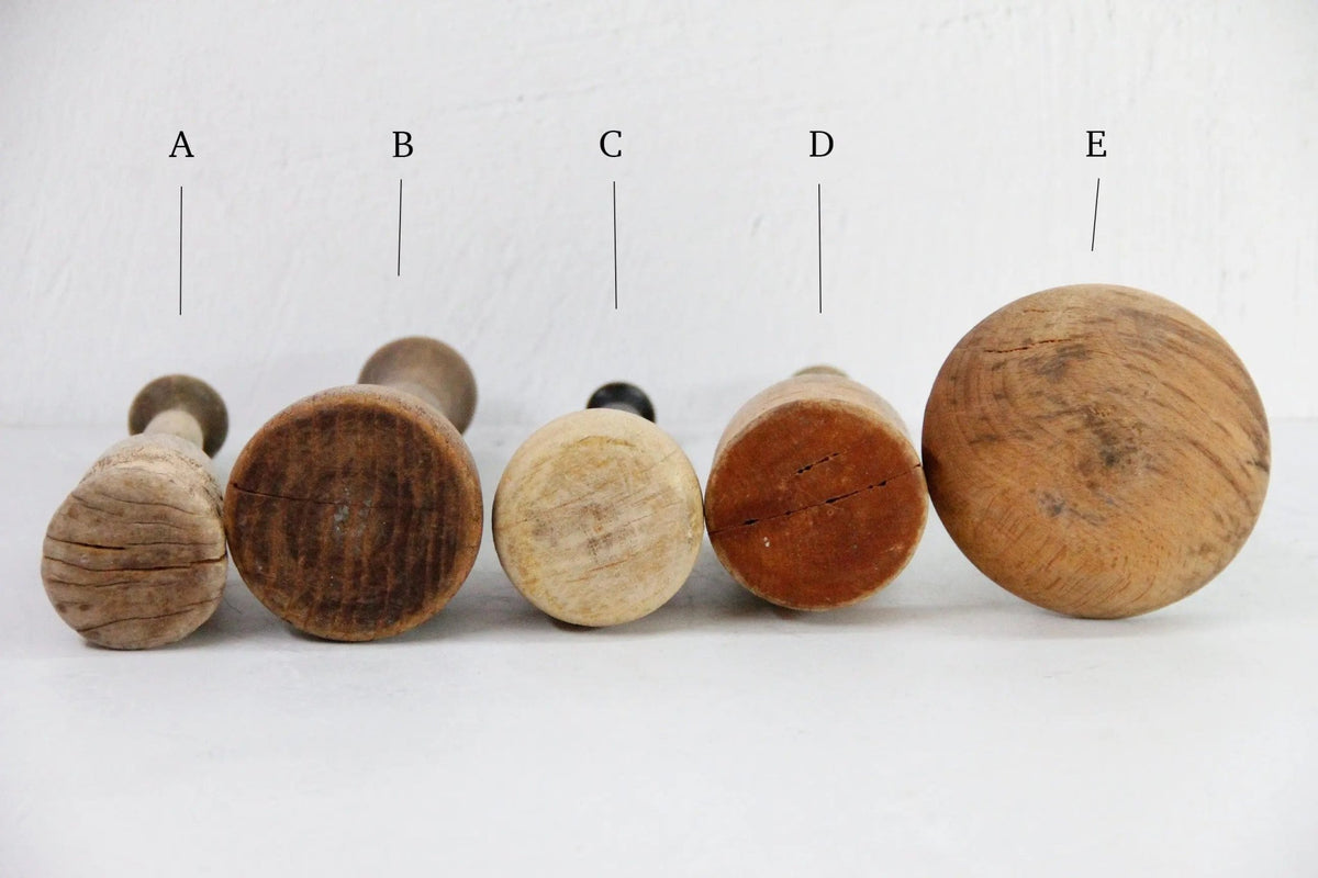 Assorted Antique Wooden Masher | French Kitchen Decor-One - Debra Hall Lifestyle